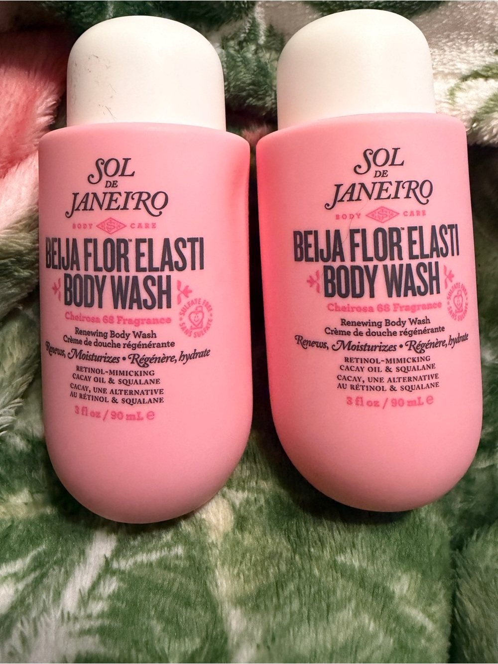 Sol de Janeiro Pink Beija Flor Elasti Body Wash Duo